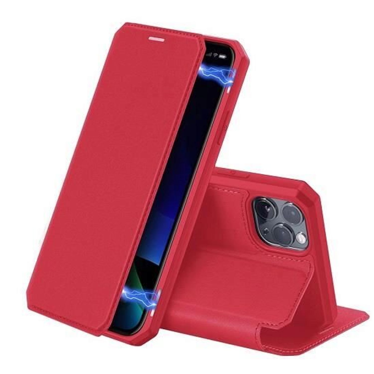 Husa Flip Apple iPhone 11 Pro - DUX Ducis Skin X Rosu fotografia produsului