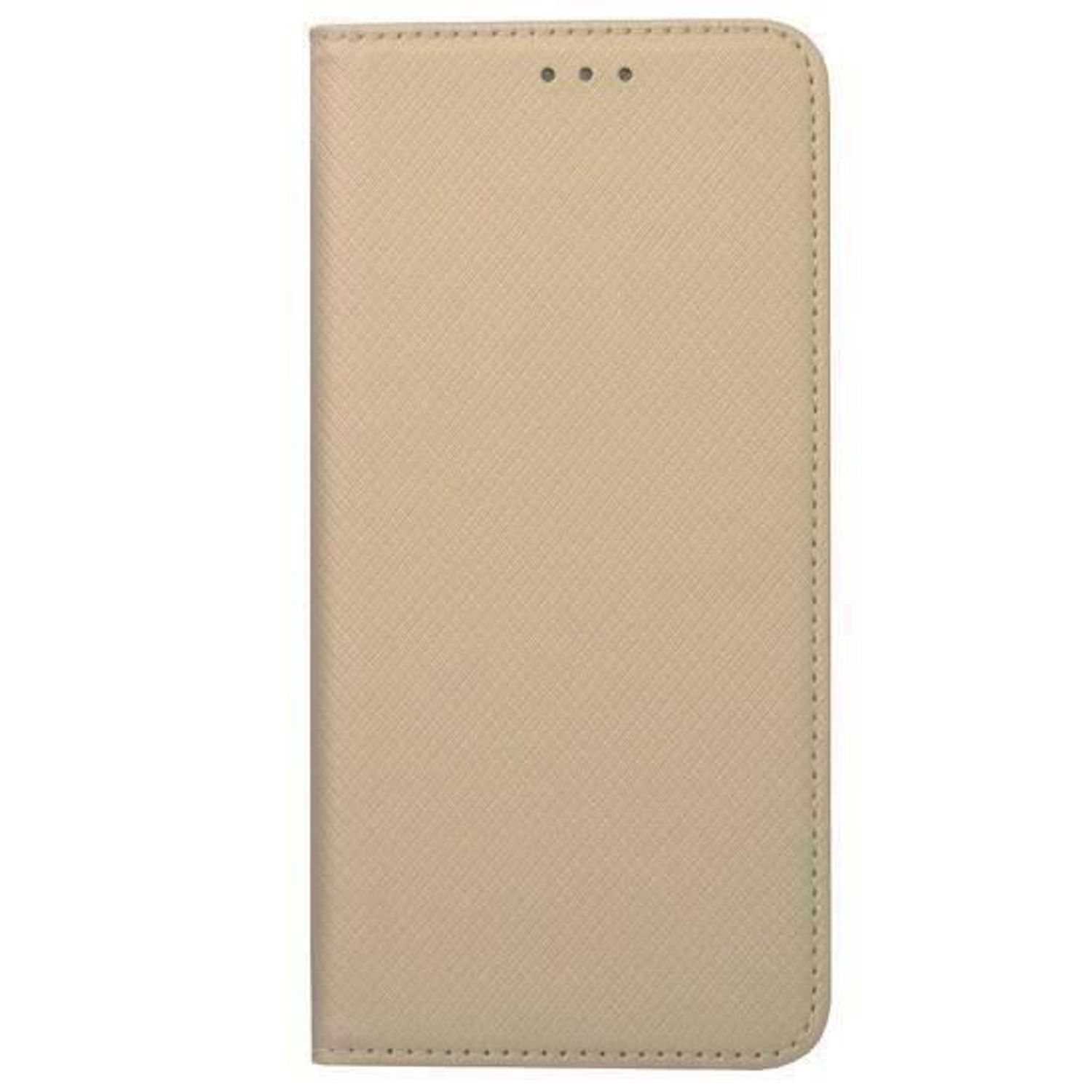 Husa Flip Compatibila cu Samsung Galaxy Note 20 - iberry Smart Book Tip Carte Auriu fotografia produsului