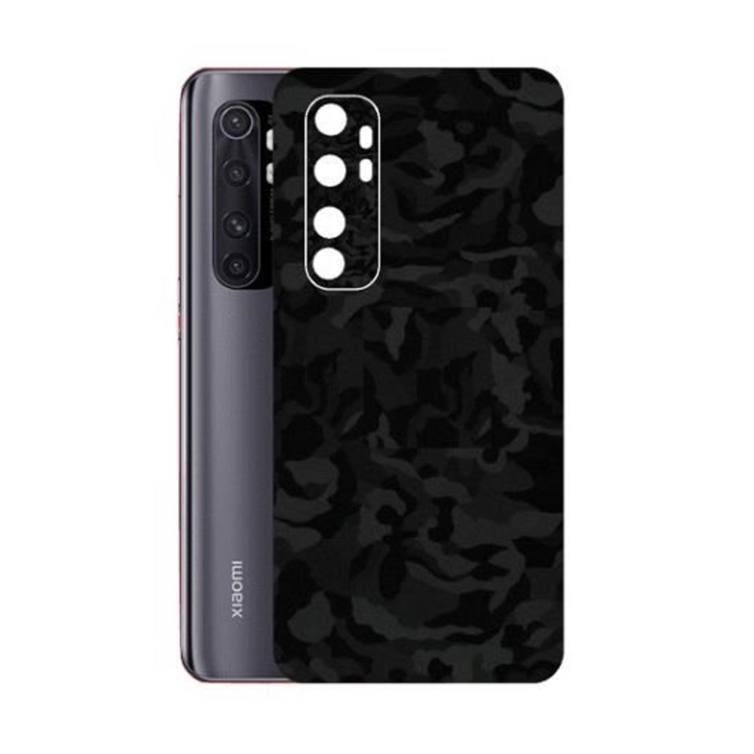 Set Folii Skin Acoperire 360 Compatibile cu Xiaomi Mi Note 10 Lite (2 Buc) - ApcGsm Wraps Shadow Black fotografia produsului