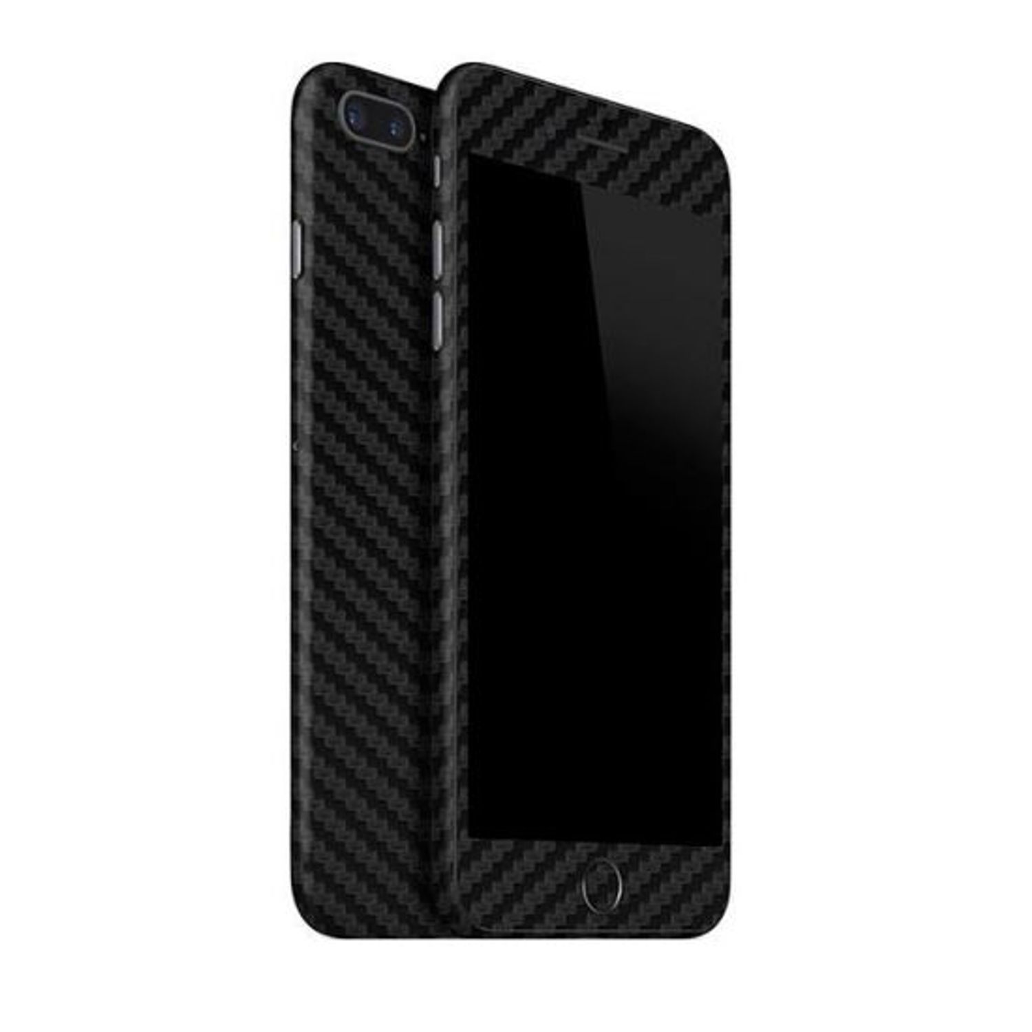 Set Folii Skin Acoperire 360 Compatibile cu Apple iPhone 7 Plus - ApcGsm Wraps Carbon Black fotografia produsului