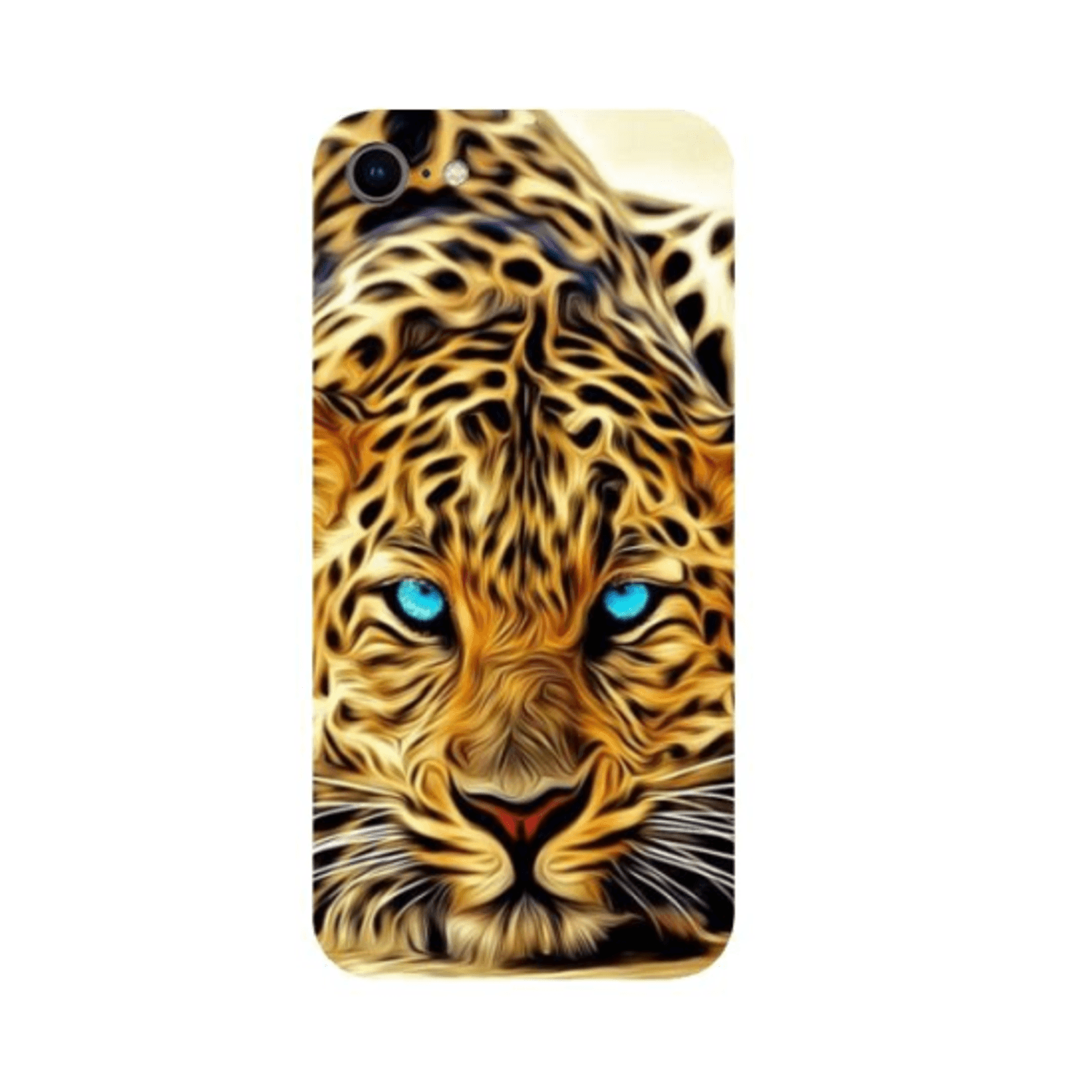 Set Folii Skin Acoperire 360 Compatibile cu Apple iPhone 7 - Wraps Skin Printing Leopard fotografia produsului