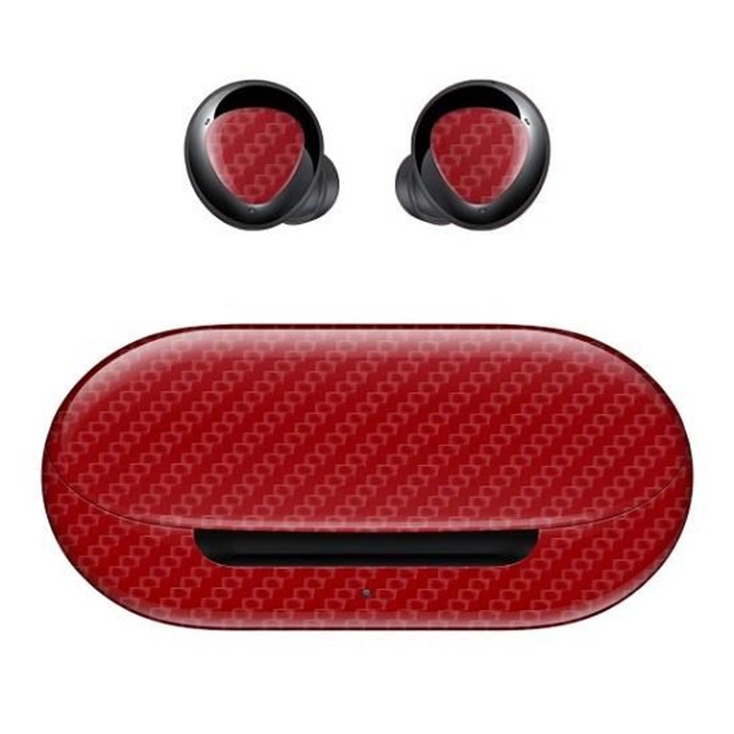 Folie Skin Samsung Galaxy Buds Plus - ApcGsm Wraps Carbon Geranium Red fotografia produsului
