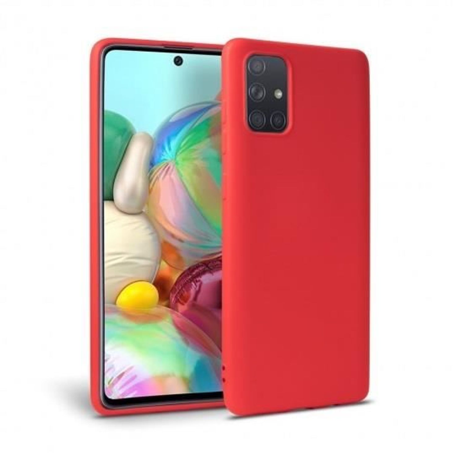 Husa Silicon Samsung Galaxy A31 - Tech-Protect Icon Red fotografia produsului