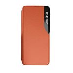 Husa Flip Compatibila cu Huawei P30 Pro - ApcGsm View Piele Eco Portocaliu fotografia produsului