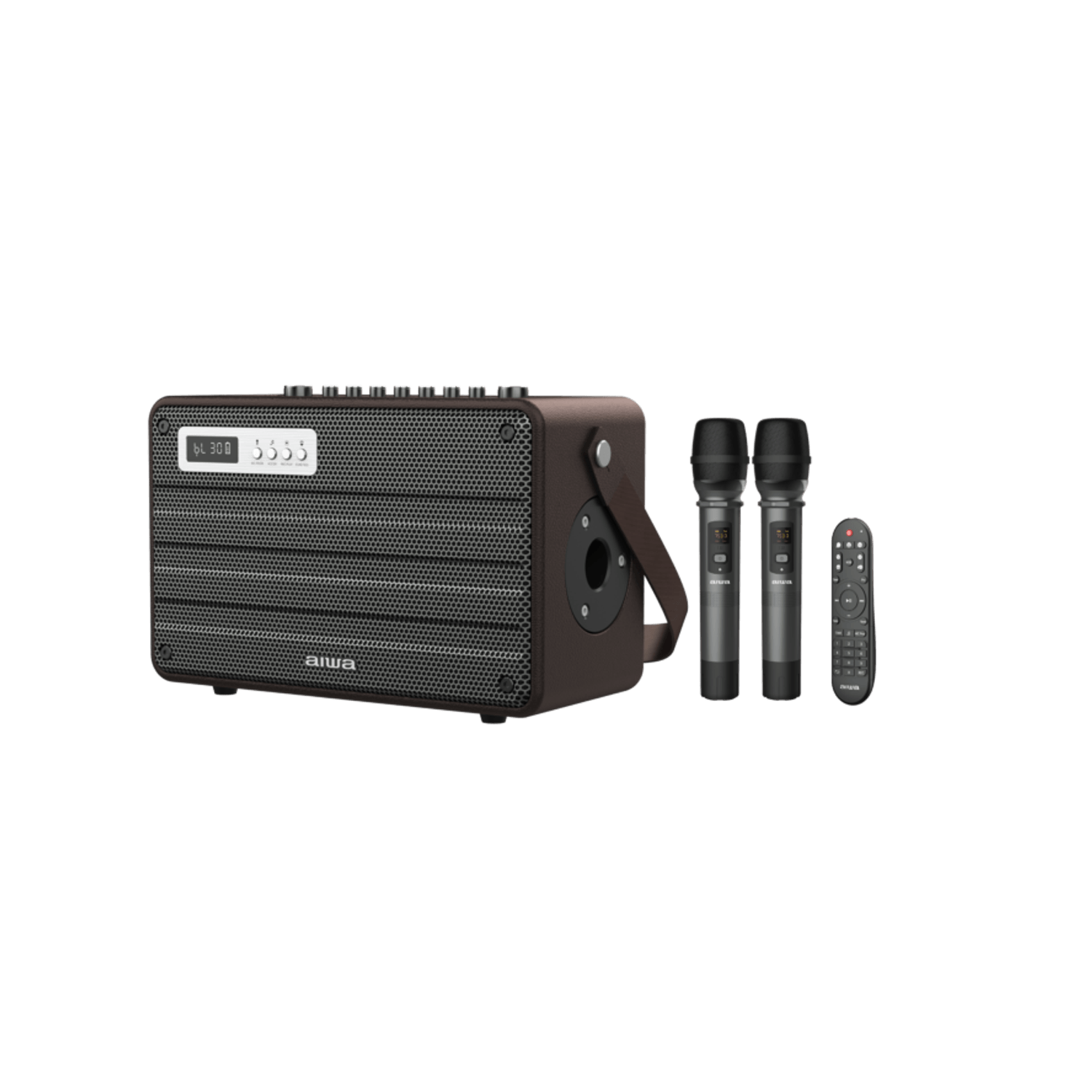 Aiwa MI-X420/BR Boxa portabila cu doua microfoane si telecomanda fotografia produsului