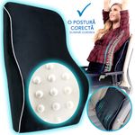 Set perna ortopedica pentru spate si sezut cu spuma de memorie fotografia produsului View 3 S