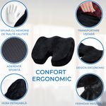 Perna Ortopedica Sezut Coccis pentru Scaun din Spuma cu Memorie fotografia produsului View 5 S