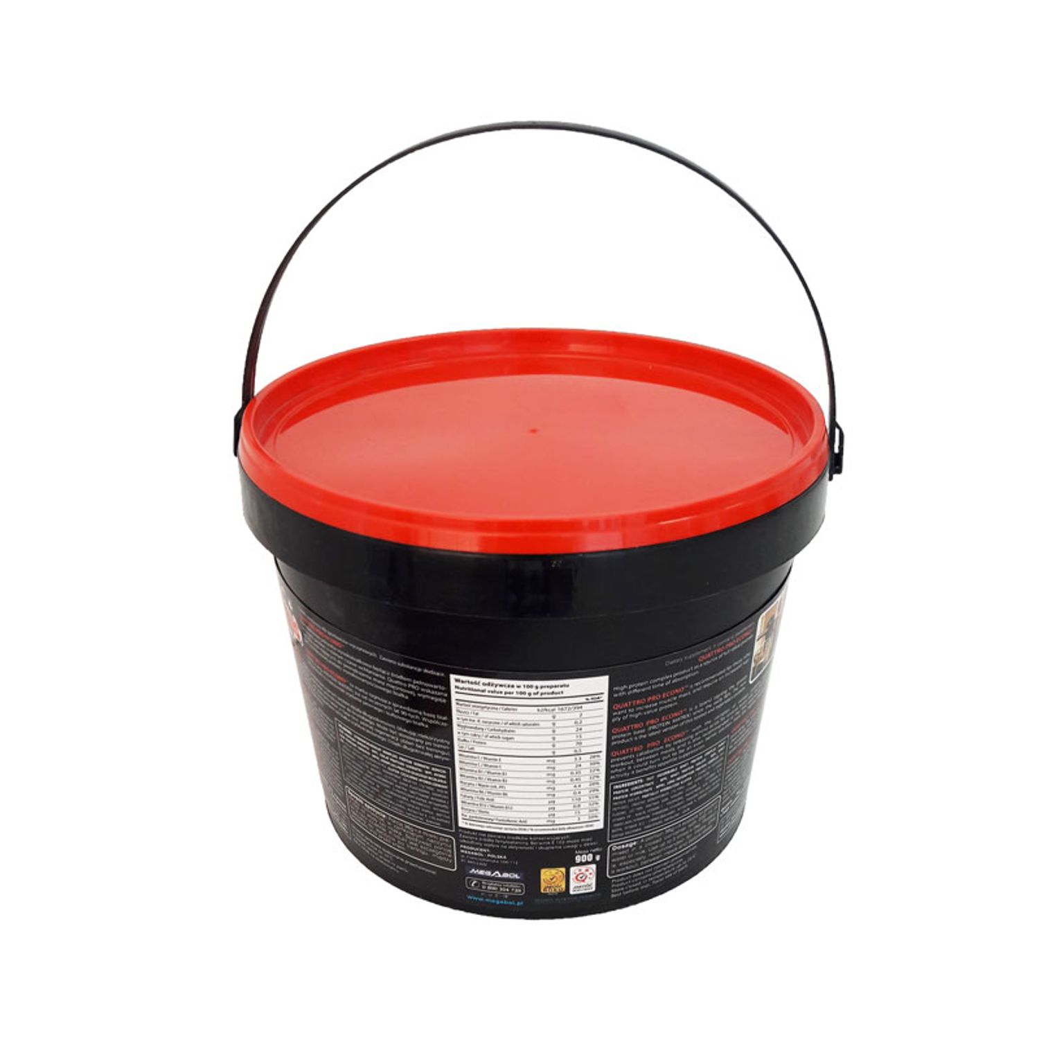 Supliment de proteine Megabol Quattro Pro Econo 900g, complex de proteine, carbohidrati, vitamine fotografia produsului View 3 L