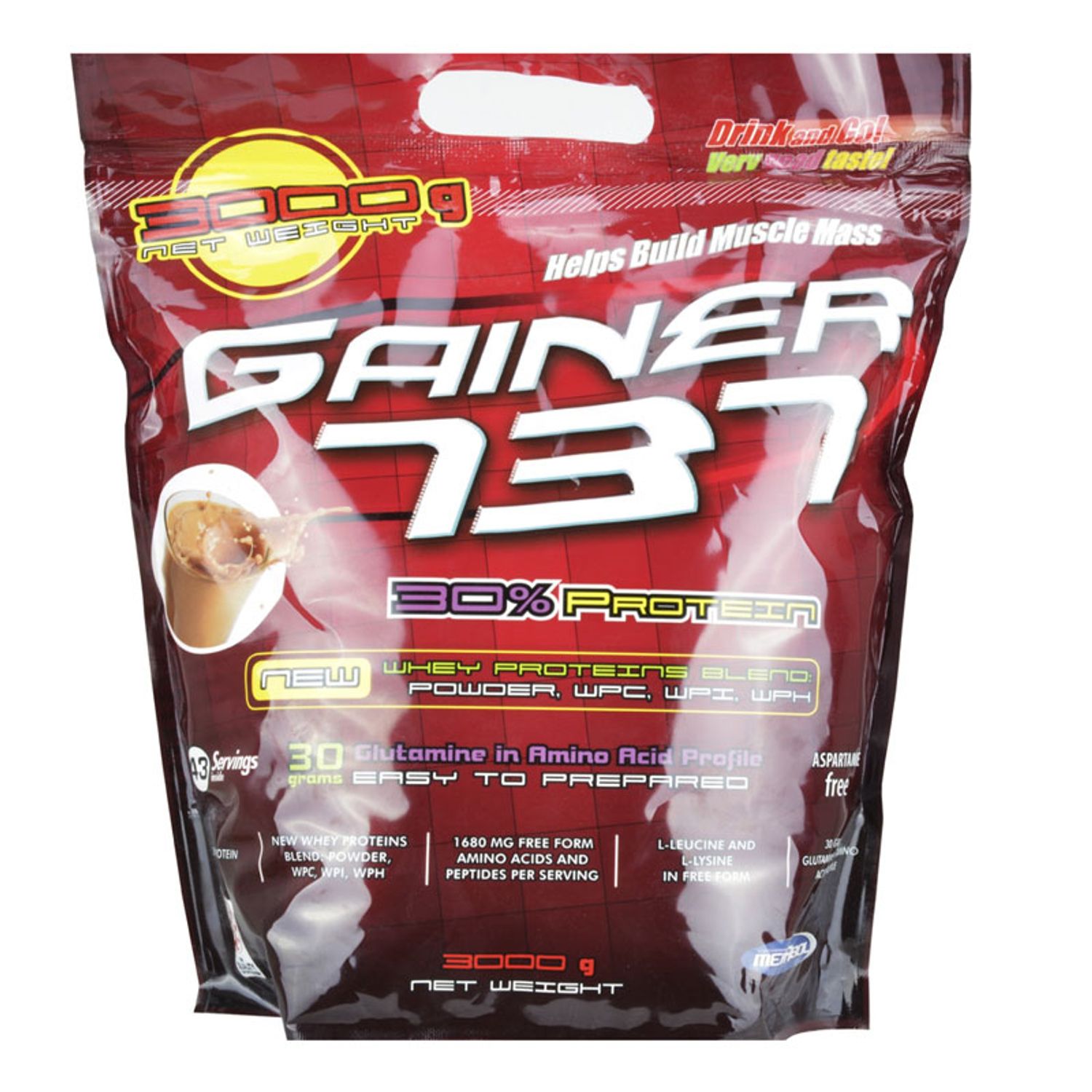 Supliment de proteine Megabol Gainer 737, 3 kg, gainer puternic si complex pentru cresterea masei musculare fotografia produsului