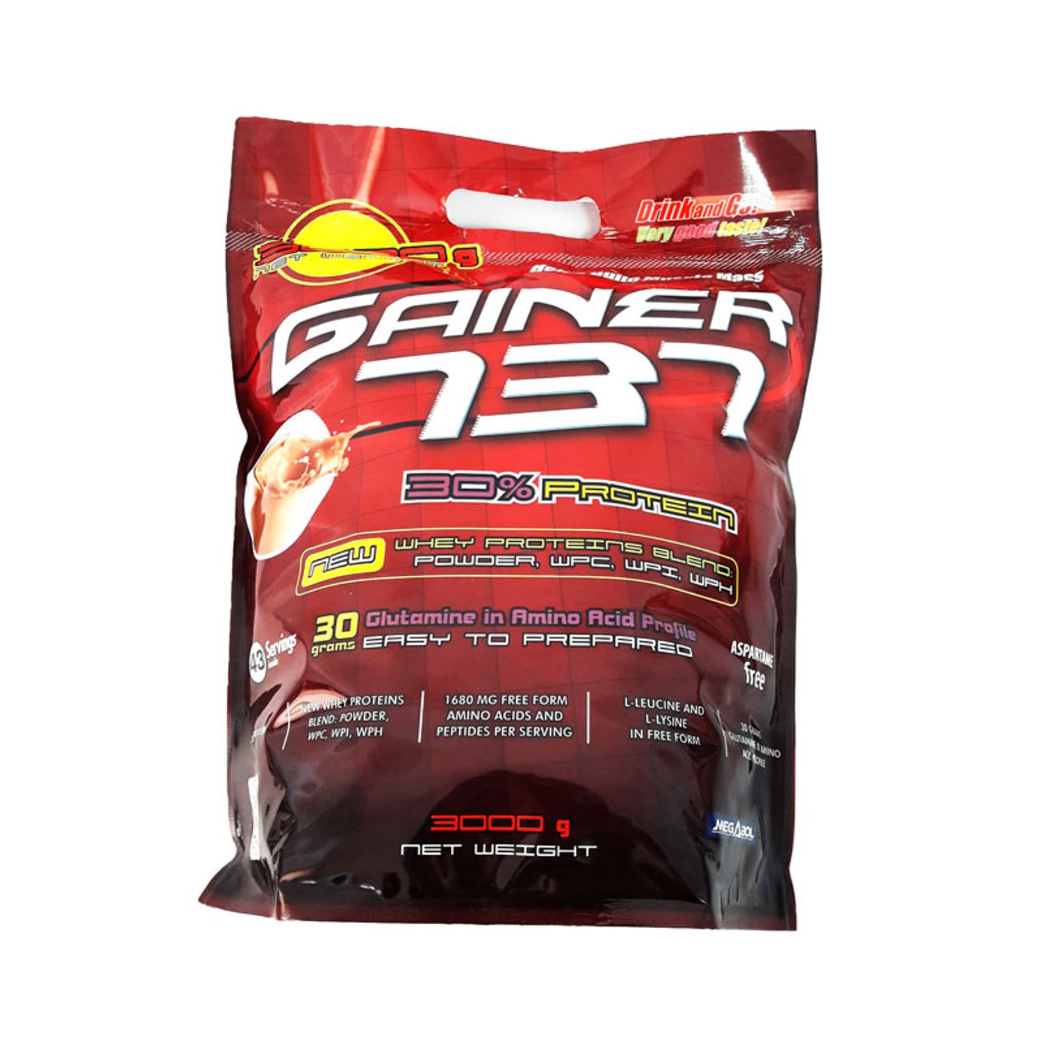 Supliment de proteine Megabol Gainer 737, 3 kg, gainer puternic si complex pentru cresterea masei musculare fotografia produsului View 2 L