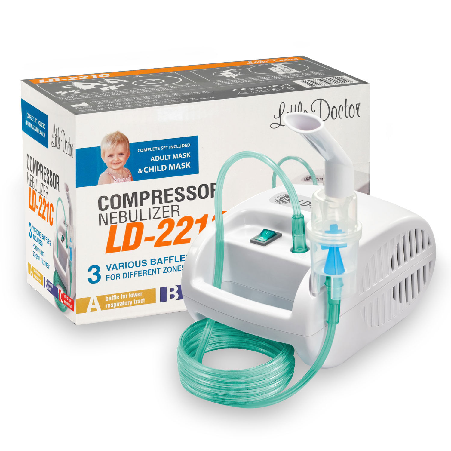 Little Doctor - Aparat aerosoli cu compresor Little Doctor LD-221C PRO ...