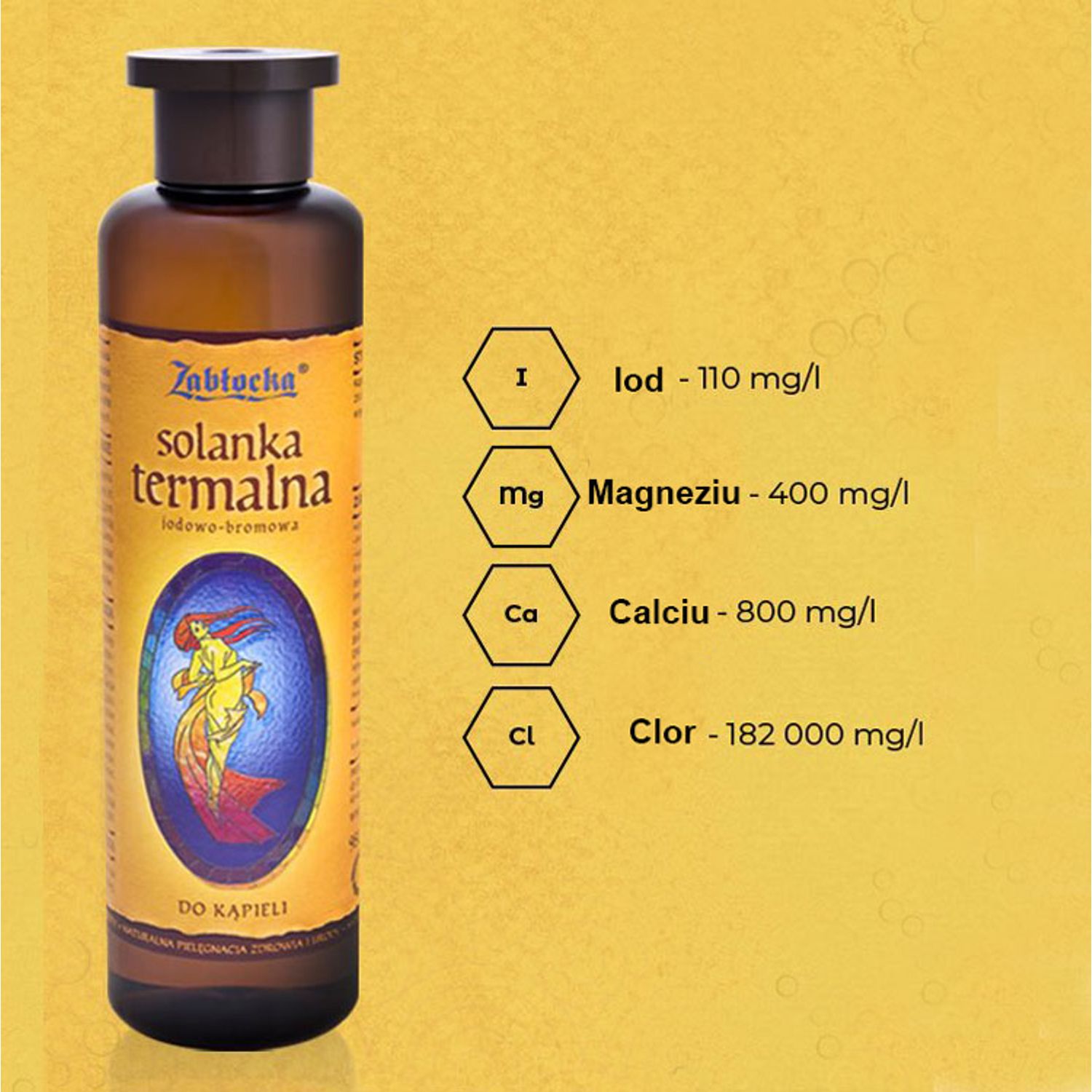 Apa salina termala Zablocka, iodine-bromine 950 ml fotografia produsului View 5 L