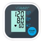 Tensiometru electronic de brat VITAMMY Beat, manseta 22-32 cm, Alb/Negru fotografia produsului View 4 S