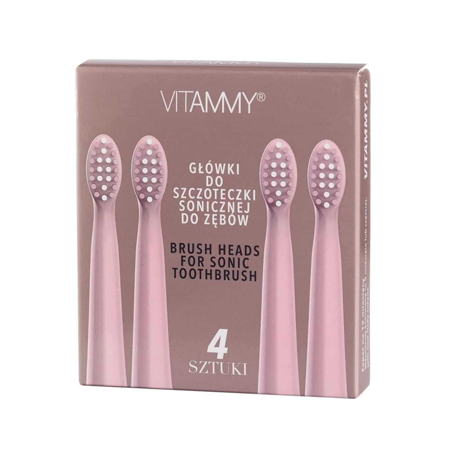 Set 4 rezerve periuta de dinti VITAMMY Harmony, Roz, TH1811-4 Rose fotografia produsului View 5 L