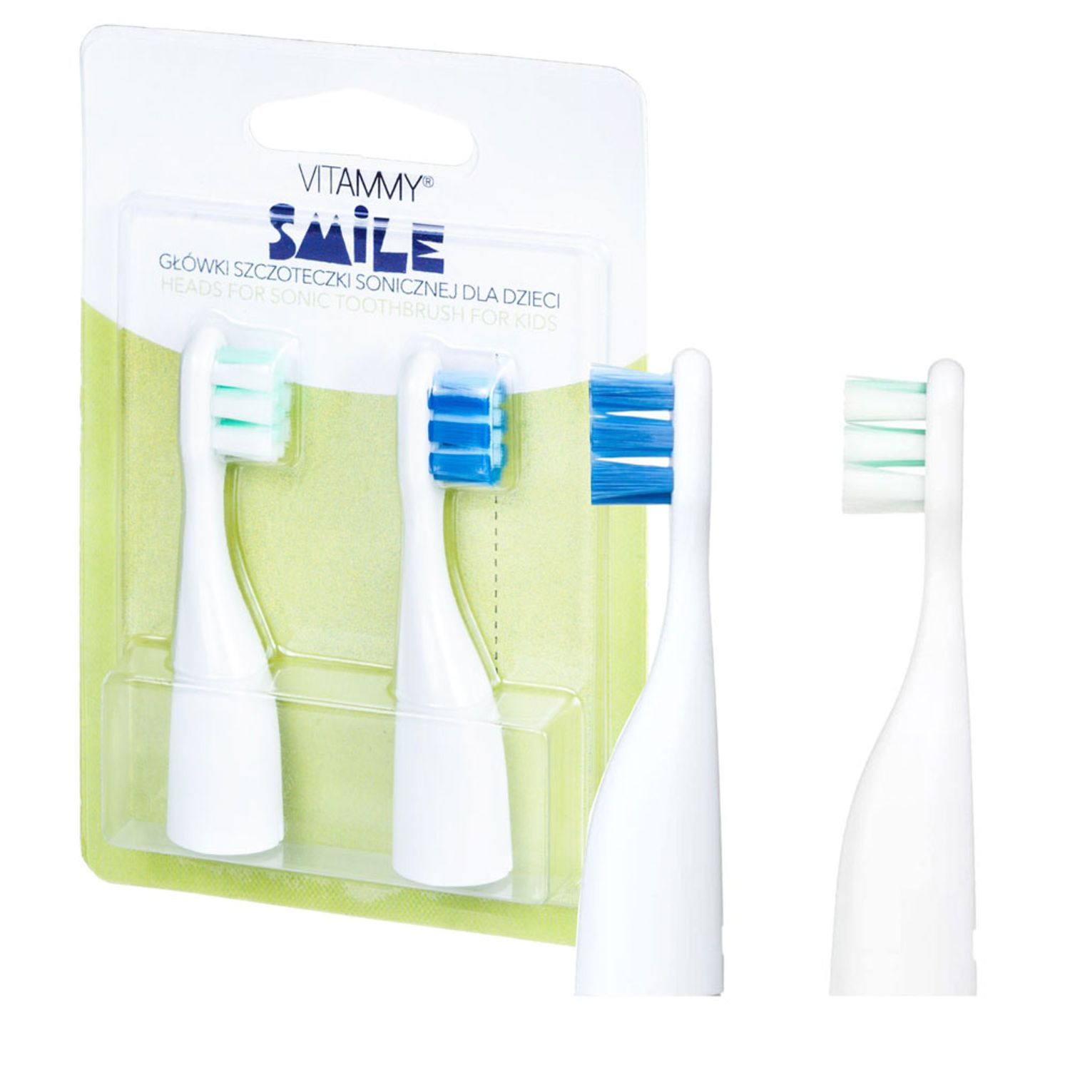 Set 2 rezerve periuta de dinti VITAMMY Smile, Verde-Albastru fotografia produsului View 4 L