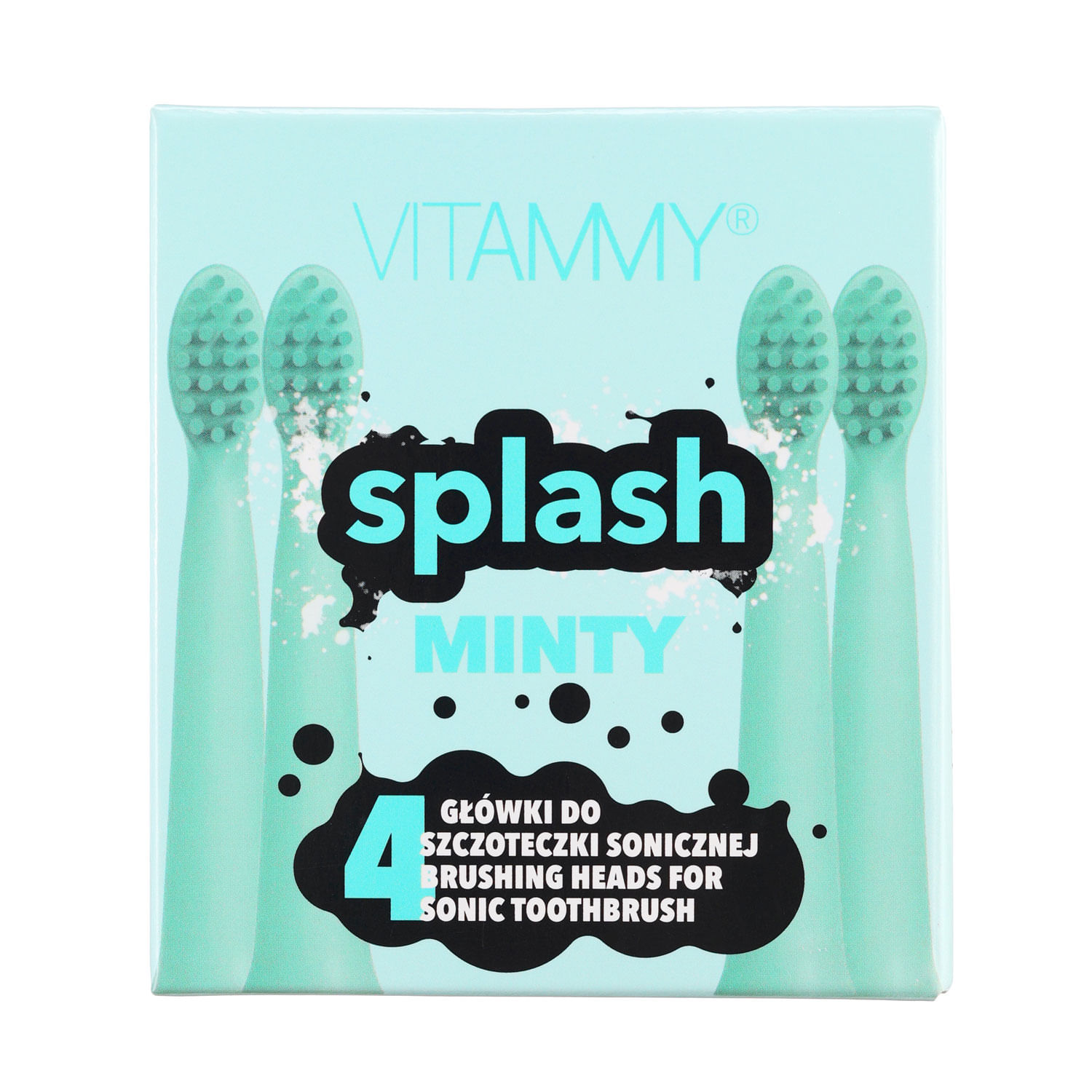 Set 4 rezerve periuta de dinti VITAMMY Splash TH1811-4 Minty, Menta fotografia produsului View 2 L