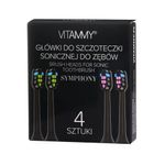 Set 4 rezerve periuta de dinti VITAMMY Symphony, Negru, TH1911-4 Black fotografia produsului View 4 S