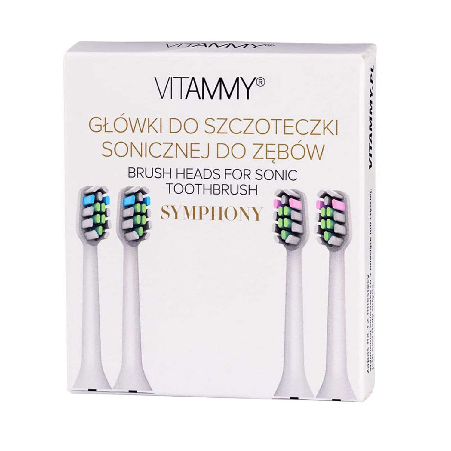 Set 4 rezerve periuta de dinti VITAMMY Symphony, Alb, TH1911-4 White fotografia produsului View 5 L