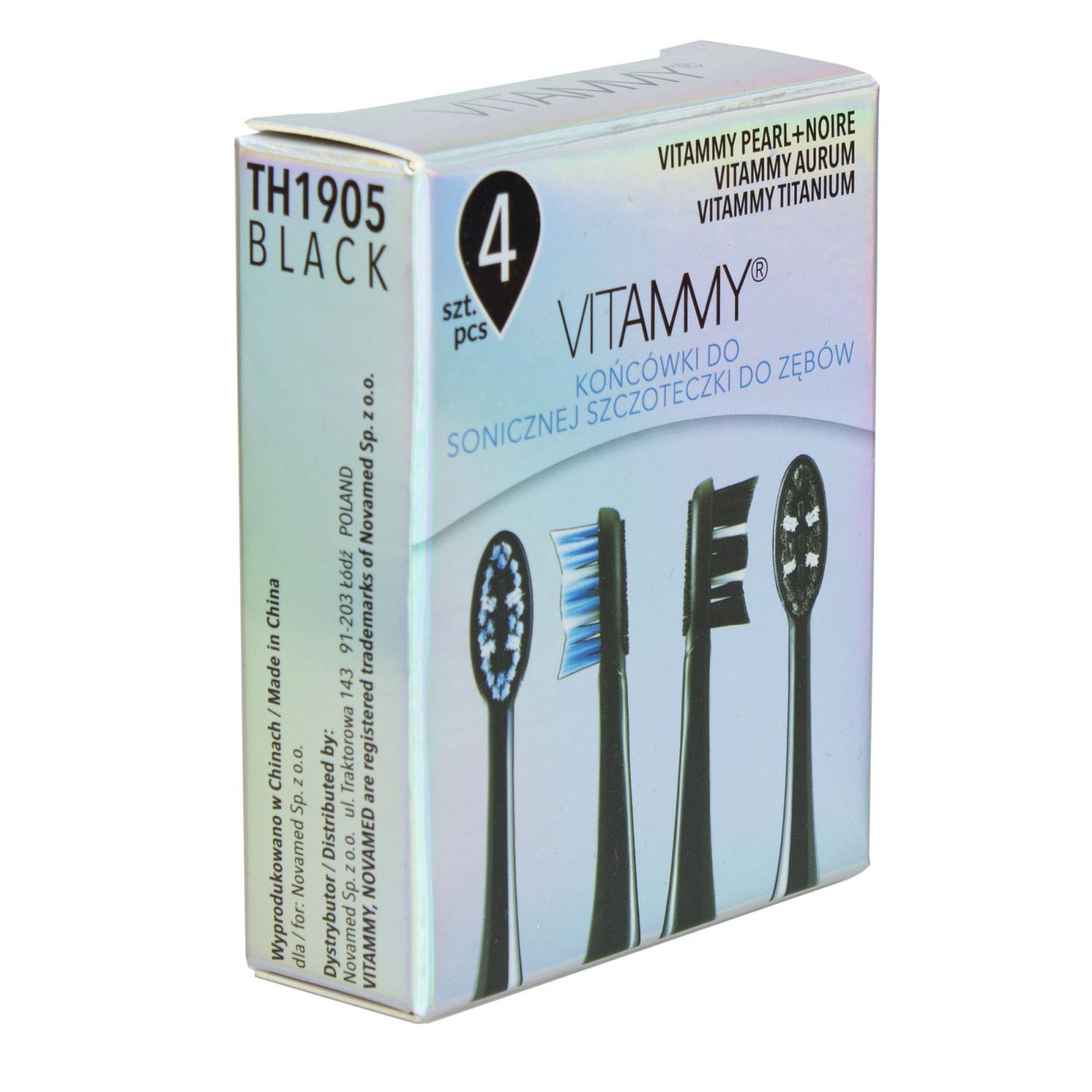 Set 4 rezerve periuta de dinti VITAMMY Pearl+ Noire fotografia produsului View 4 L