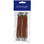 Elastic profesional pentru par cu carlig 100 mm Maro / 12 buc fotografia produsului