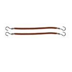 Elastic profesional pentru par cu carlig 100 mm Maro / 12 buc fotografia produsului View 3 S