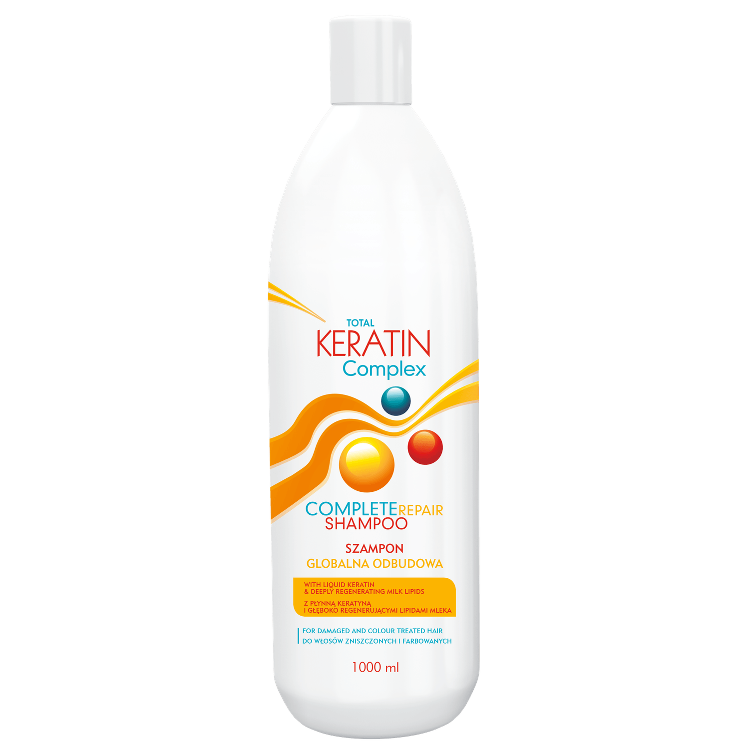 Sampon pentru par uscat si degradat cu cheratina si lipide din lapte 1000 ml / cod. 5804 fotografia produsului