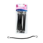 Elastice profesionale cu carlig culoare NEGRE12 buc. fotografia produsului