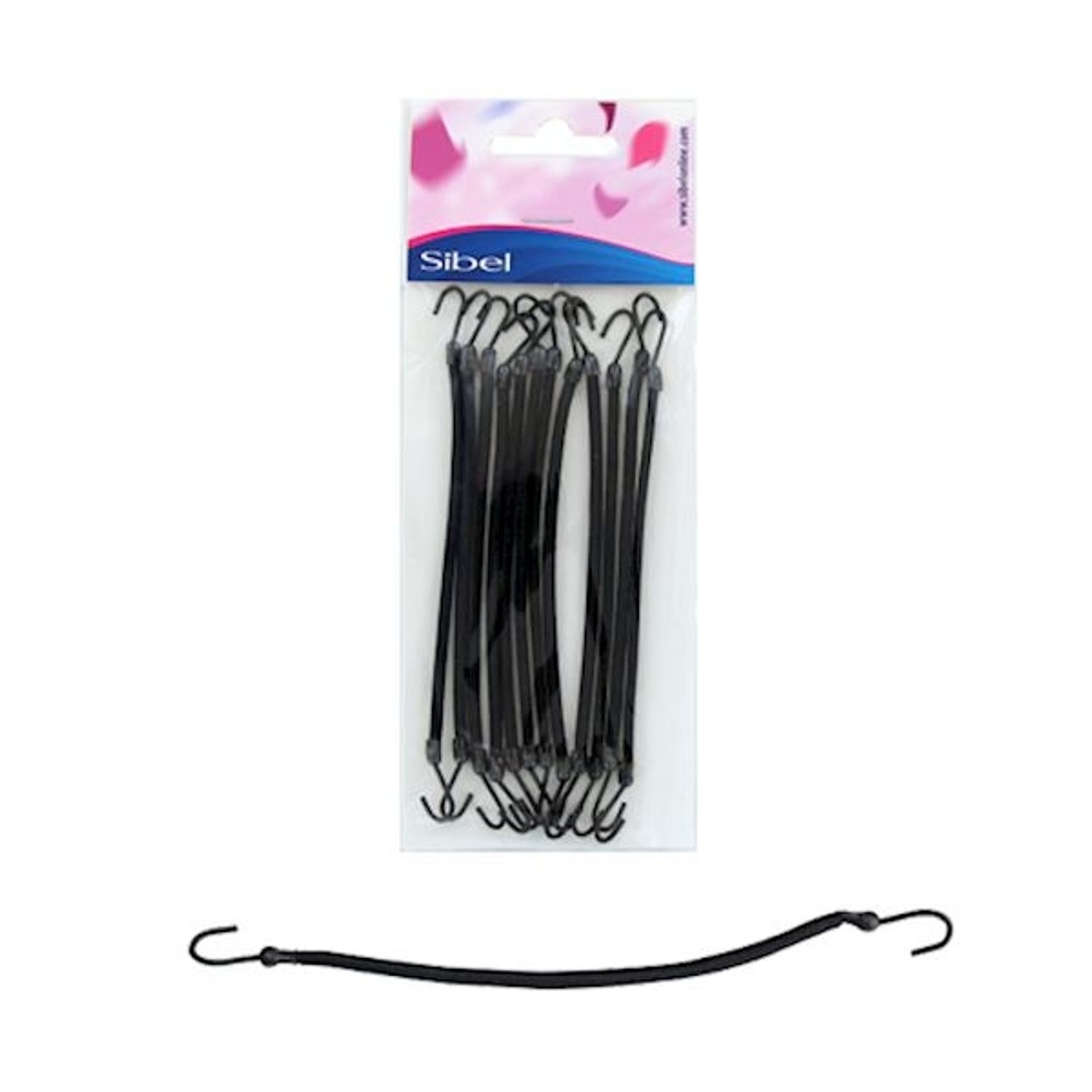 Elastice profesionale cu carlig culoare NEGRE12 buc. fotografia produsului