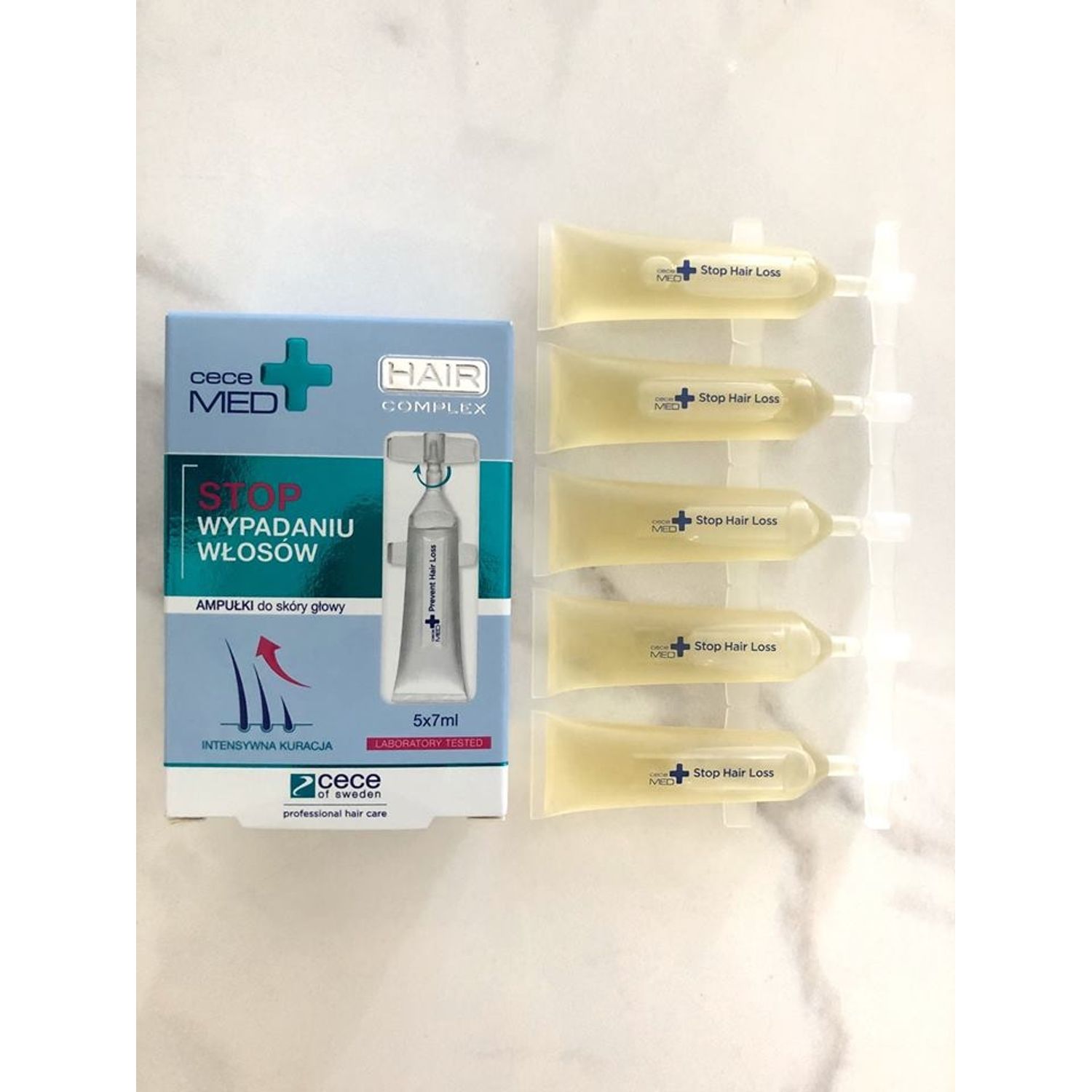 Cece Med fiole concentrate pentru prevenirea caderii parului 30 x 7 ml /cod.3440. fotografia produsului View 3 L