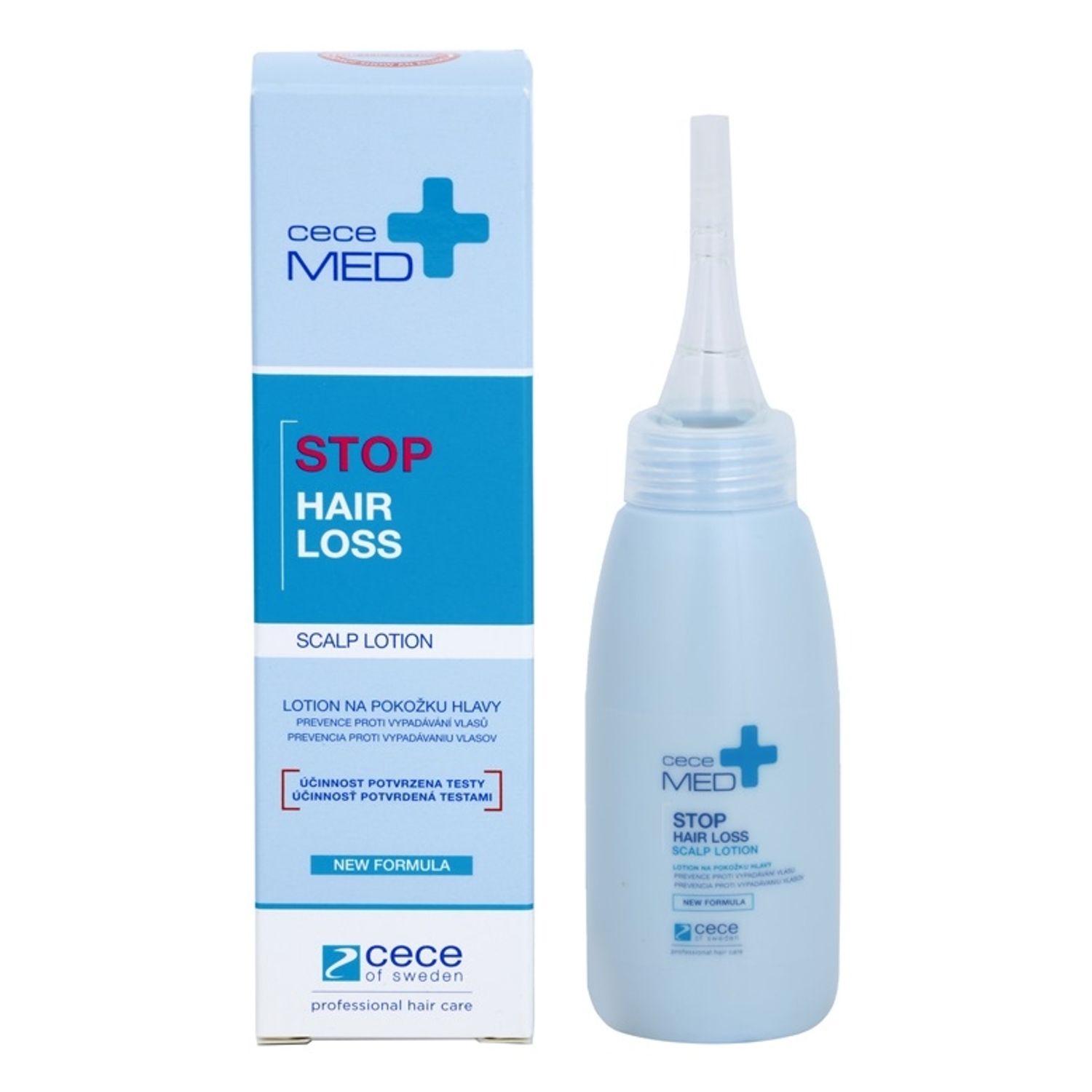 Cece Med lotiune medicala concentrata pentru prevenirea caderii parului 75 ml /cod.3430 fotografia produsului View 3 L