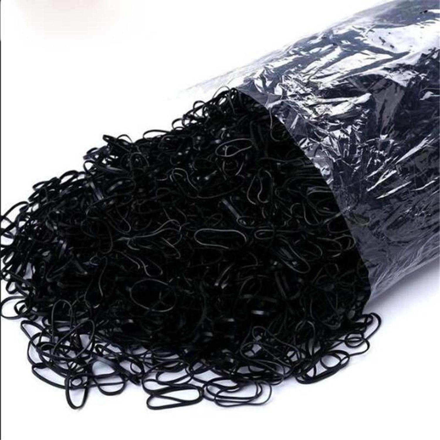 Elastice profesionale pentru par culoare Transparenta , 1000buc fotografia produsului View 2 L