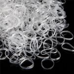 Elastice profesionale pentru par culoare Transparenta , 1000buc fotografia produsului View 5 S