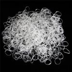 Elastice profesionale pentru par culoare Transparenta , 1000buc fotografia produsului