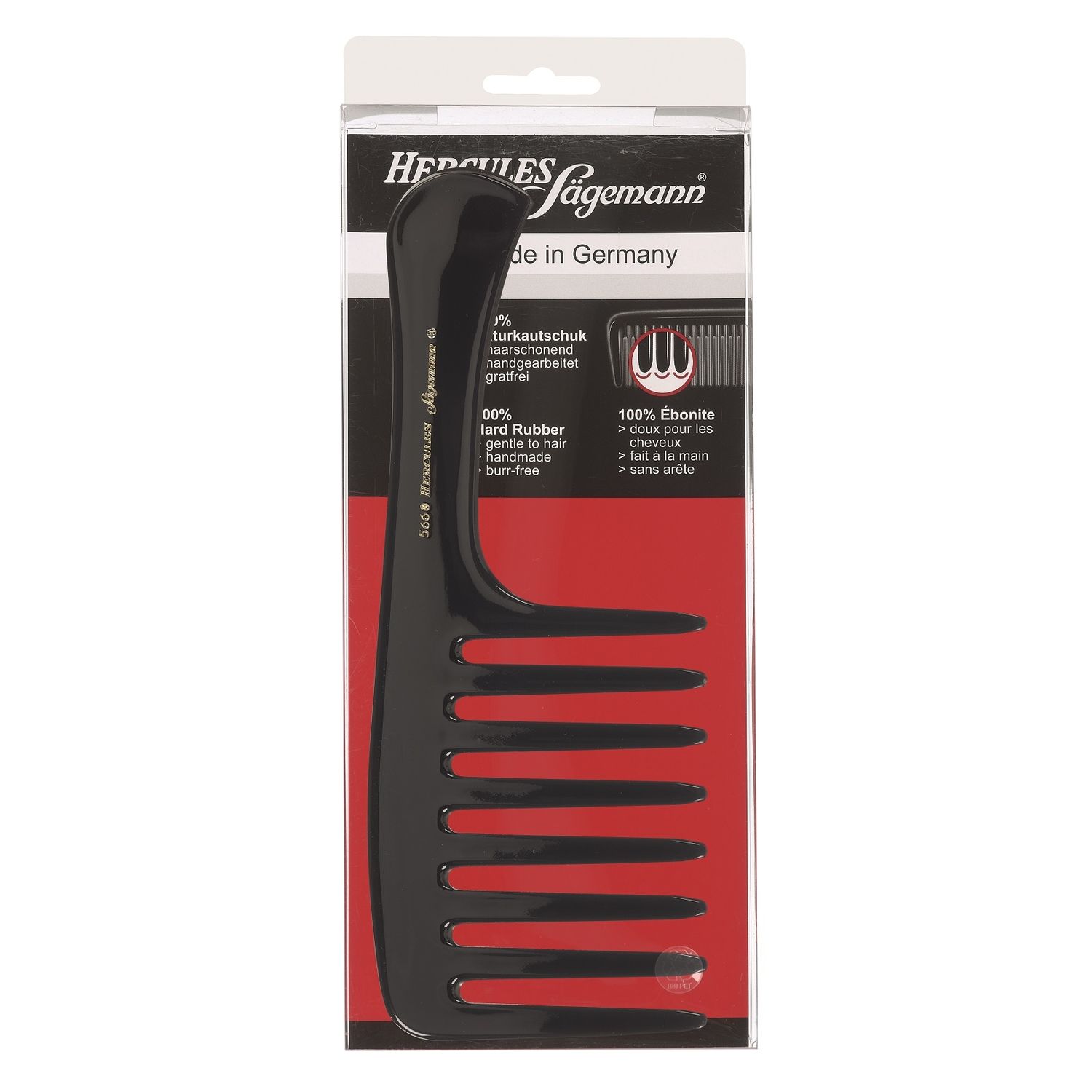 Pieptene profesional handmade Hercules Sagemann Magic Star 5660, antistatic fotografia produsului View 2 L