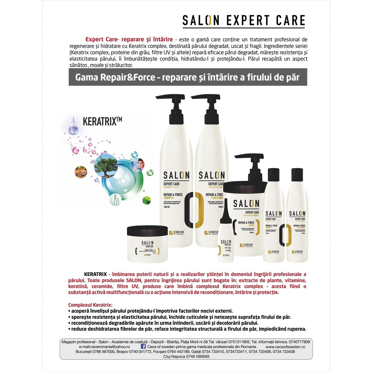 Gama Salon cu complex Keratrix &ndash; masca reparare si regenerare 1L cod.1121. fotografia produsului View 5 L