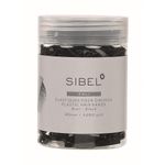 Elastice negre Kali Sinelco din silicon pentru par 35 mm -250 buc fotografia produsului
