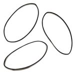 Elastice negre Kali Sinelco din silicon pentru par 35 mm -250 buc fotografia produsului View 3 S