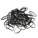 Elastice negre Kali Sinelco din silicon pentru par 35 mm -250 buc fotografia produsului View 2 S