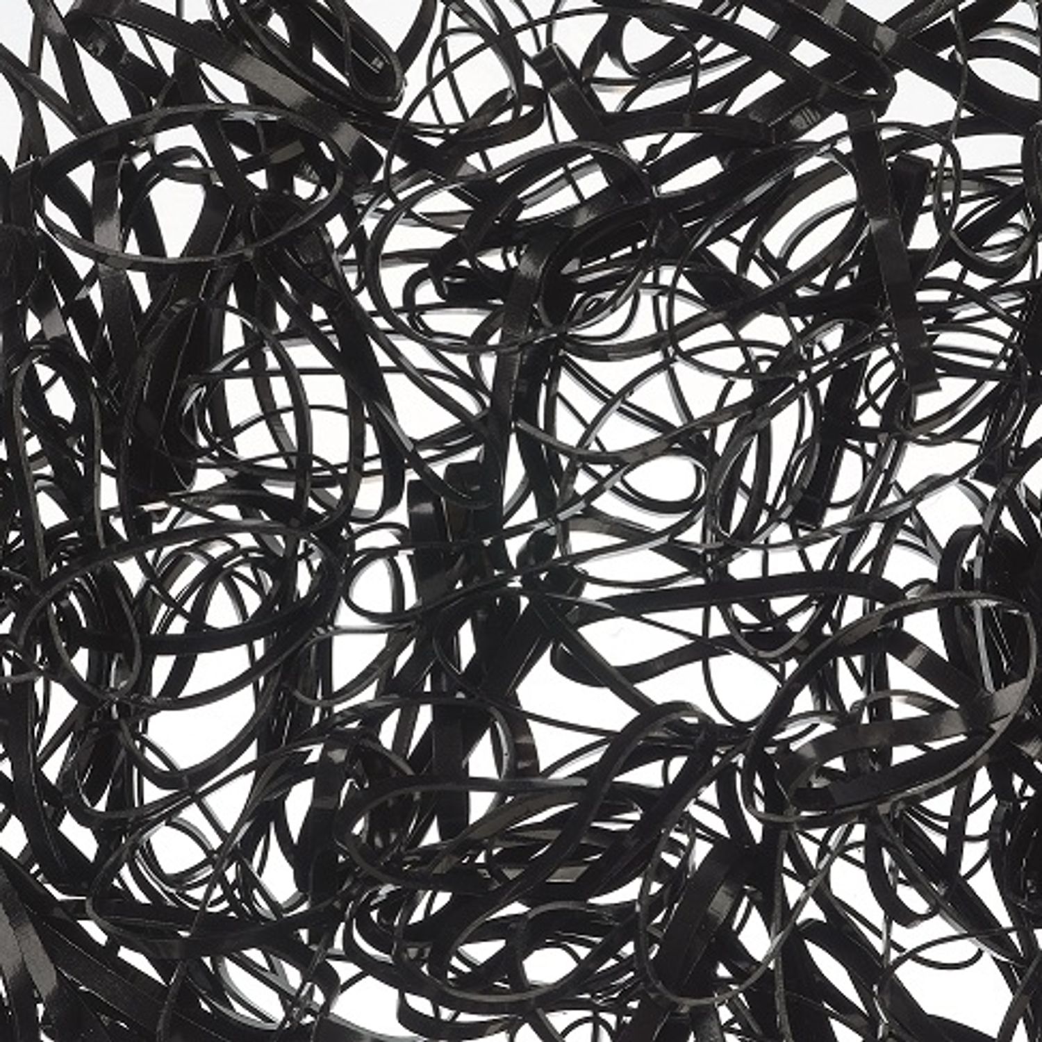 Elastice negre Kali Sinelco din silicon pentru par 35 mm -250 buc fotografia produsului View 4 L