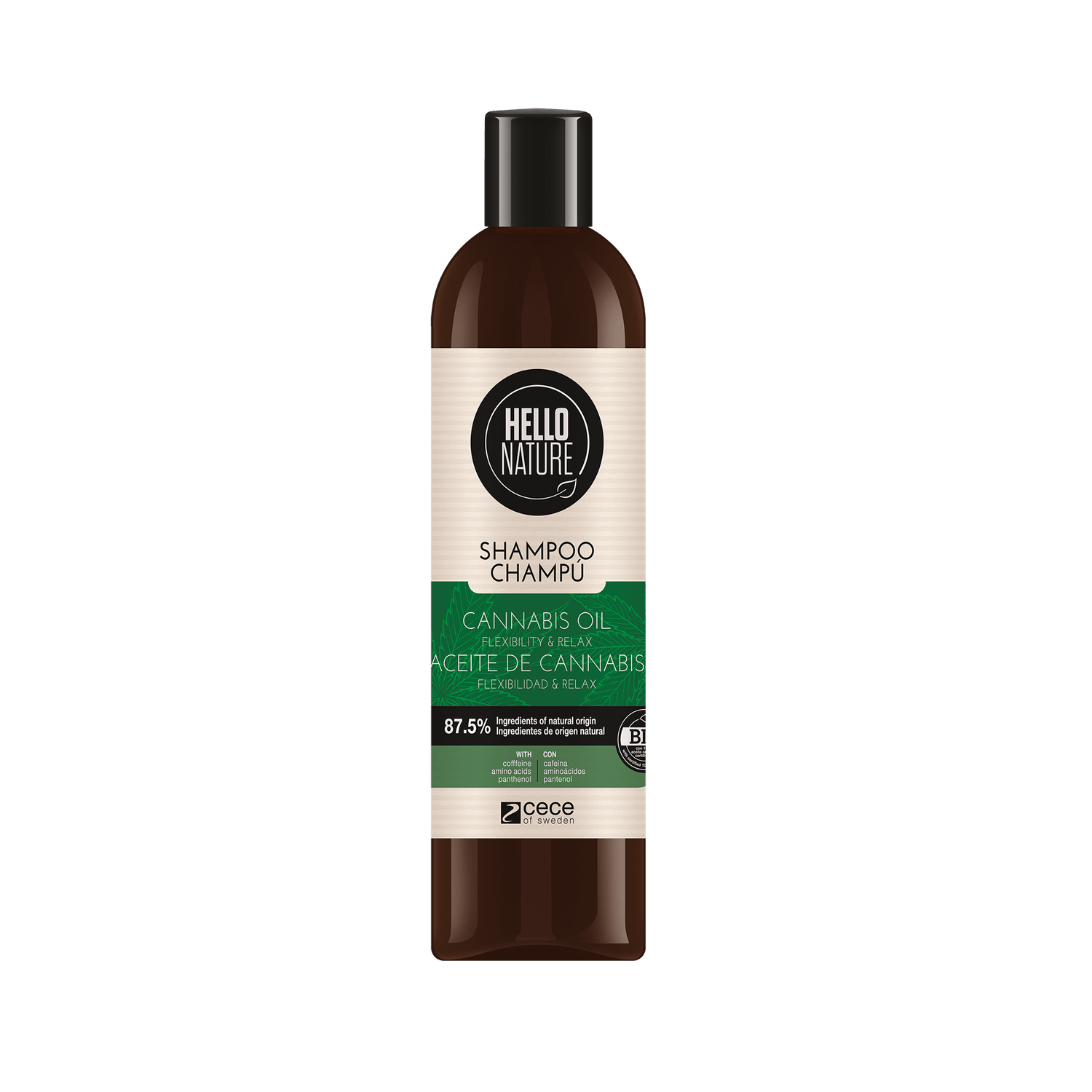 Sampon cu ulei BIO de CNABIS pentru FLEXIBILITATE & RELAXARE. 300 ml cod 1576 fotografia produsului