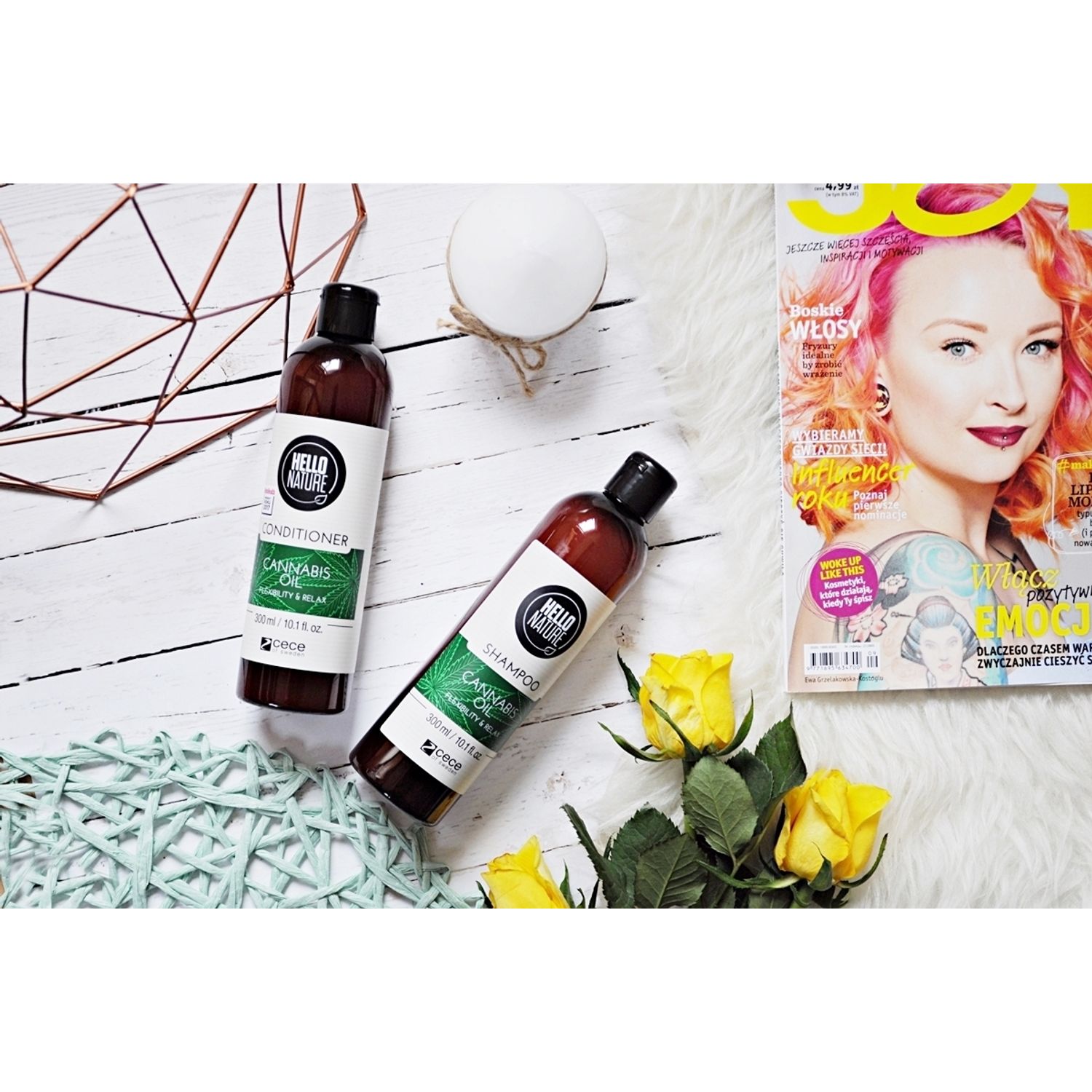 Sampon cu ulei BIO de CNABIS pentru FLEXIBILITATE & RELAXARE. 300 ml cod 1576 fotografia produsului View 6 L