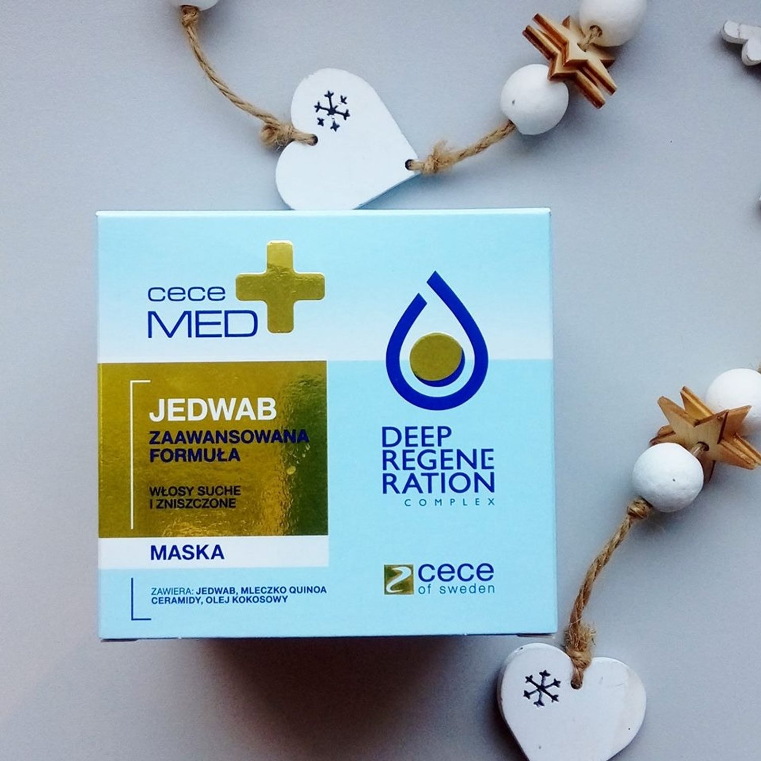 Cece Med masca cu matase pentru par degradat si uscat 200 ml /cod.3120 fotografia produsului View 2 L
