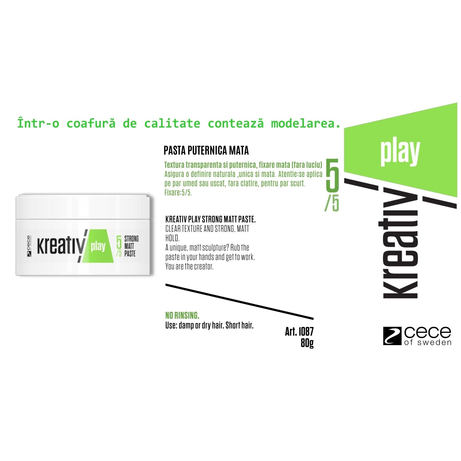 Kreativ Play pasta texturizanta mata 80 gr / cod.1087. fotografia produsului View 2 L