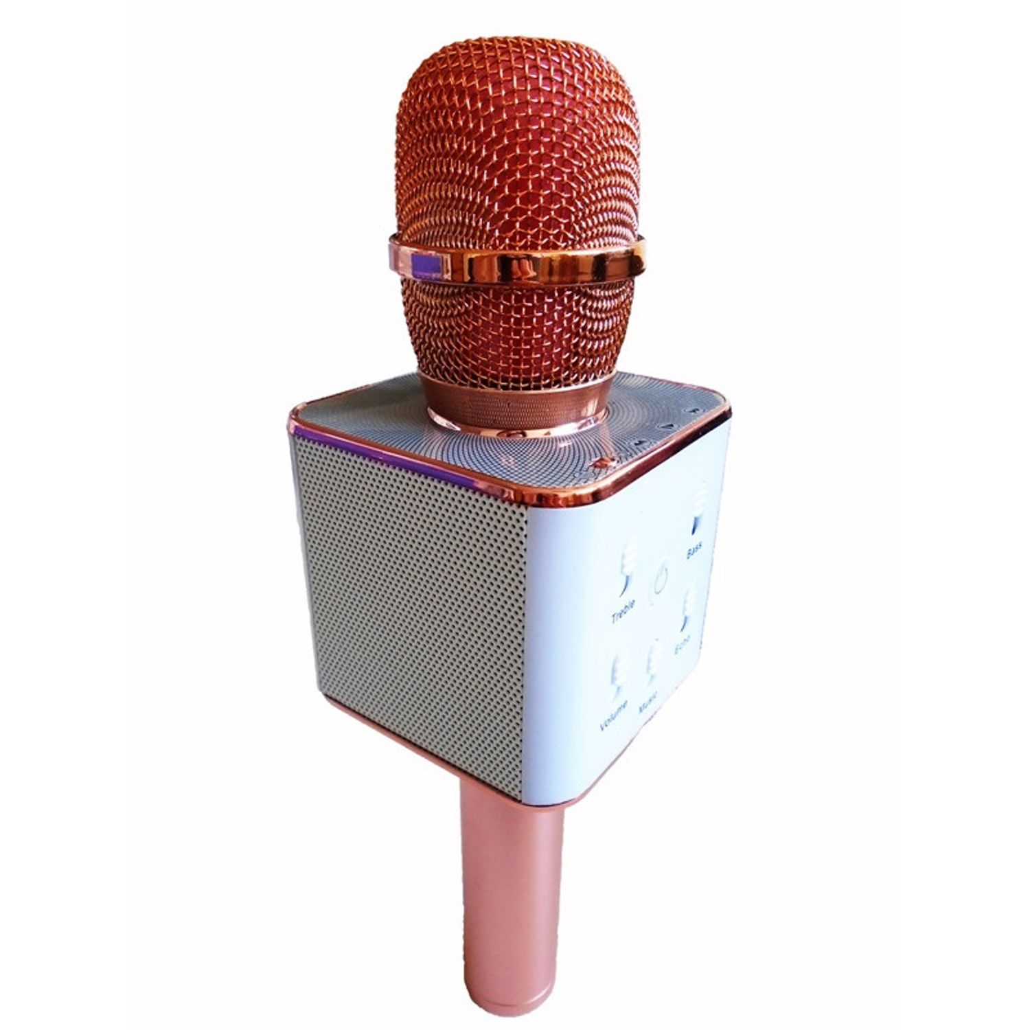 Microfon Karaoke fara fir cu Boxe si Bluetooh, portocaliu fotografia produsului View 3 L