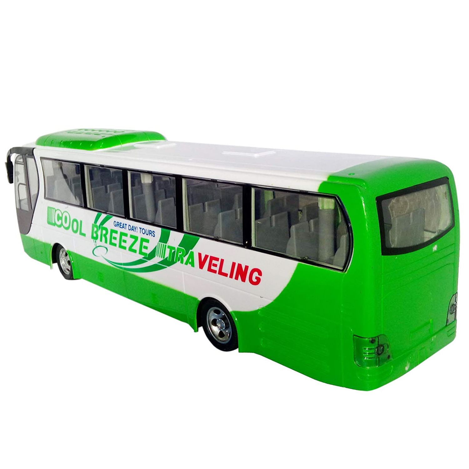 Autobuz verde, cu telecomanda, Salamandra Kids fotografia produsului View 3 L