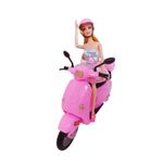 Set Papusa cu Motocicleta, Casca, Roz fotografia produsului View 4 S