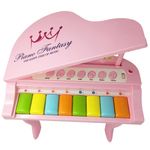 Pian Fantasy cu 8 note musicale, melodii demonstrative, lumini, roz fotografia produsului View 2 S