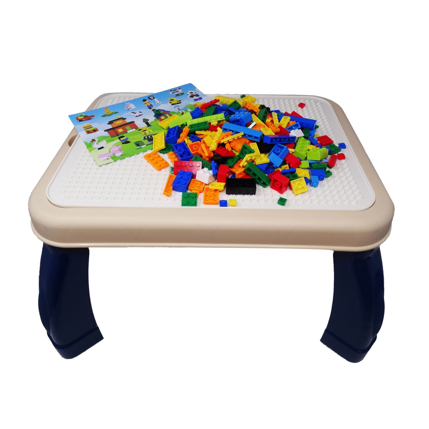 Set Masuta de construit si de Scris cu Piese multicolore ,Incluse fotografia produsului View 2 L