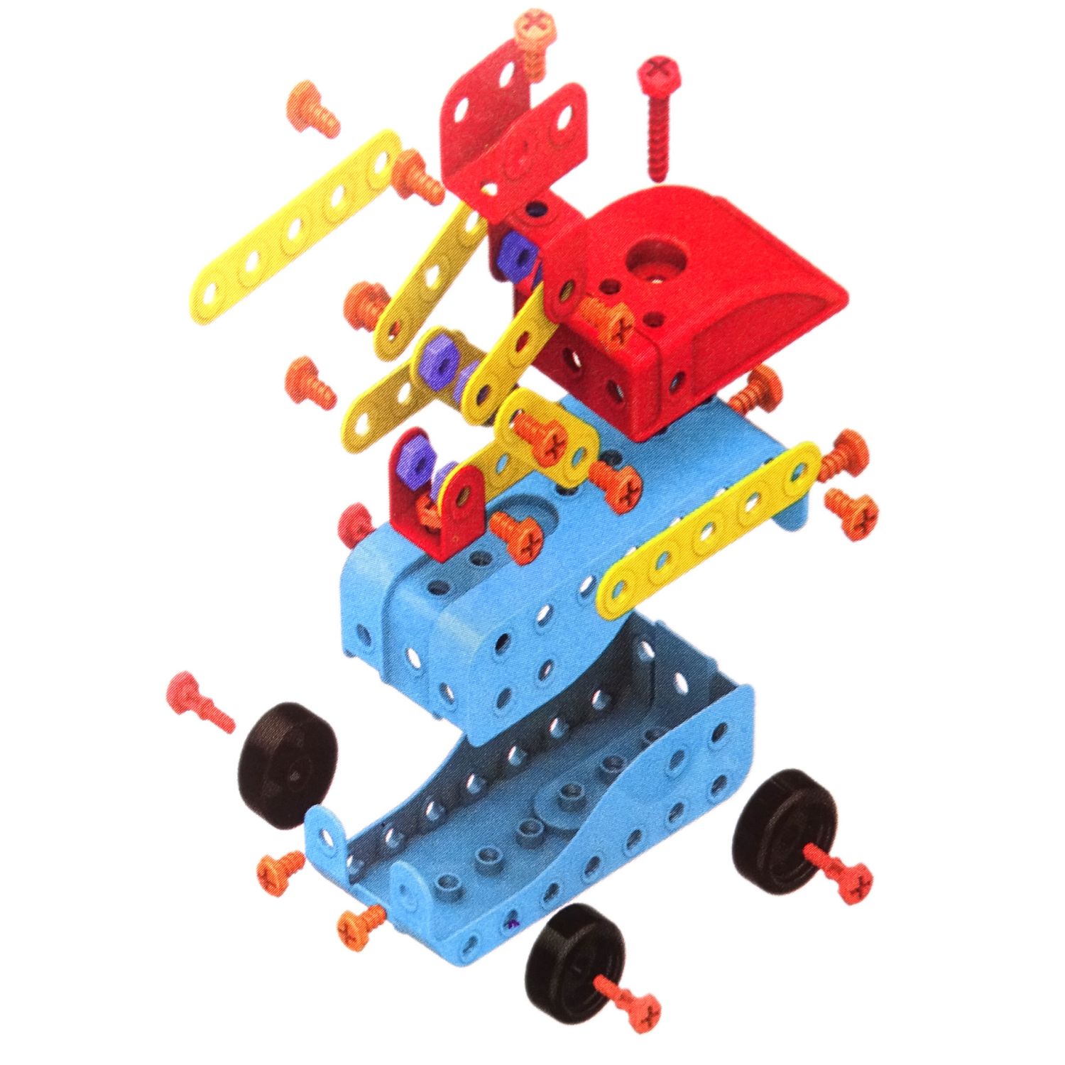 Set de Constructie Multifunctional Salamandra Kids&reg;, Creativ si Educativ, 300 de Piese Incluse, Bormasina fotografia produsului View 4 L