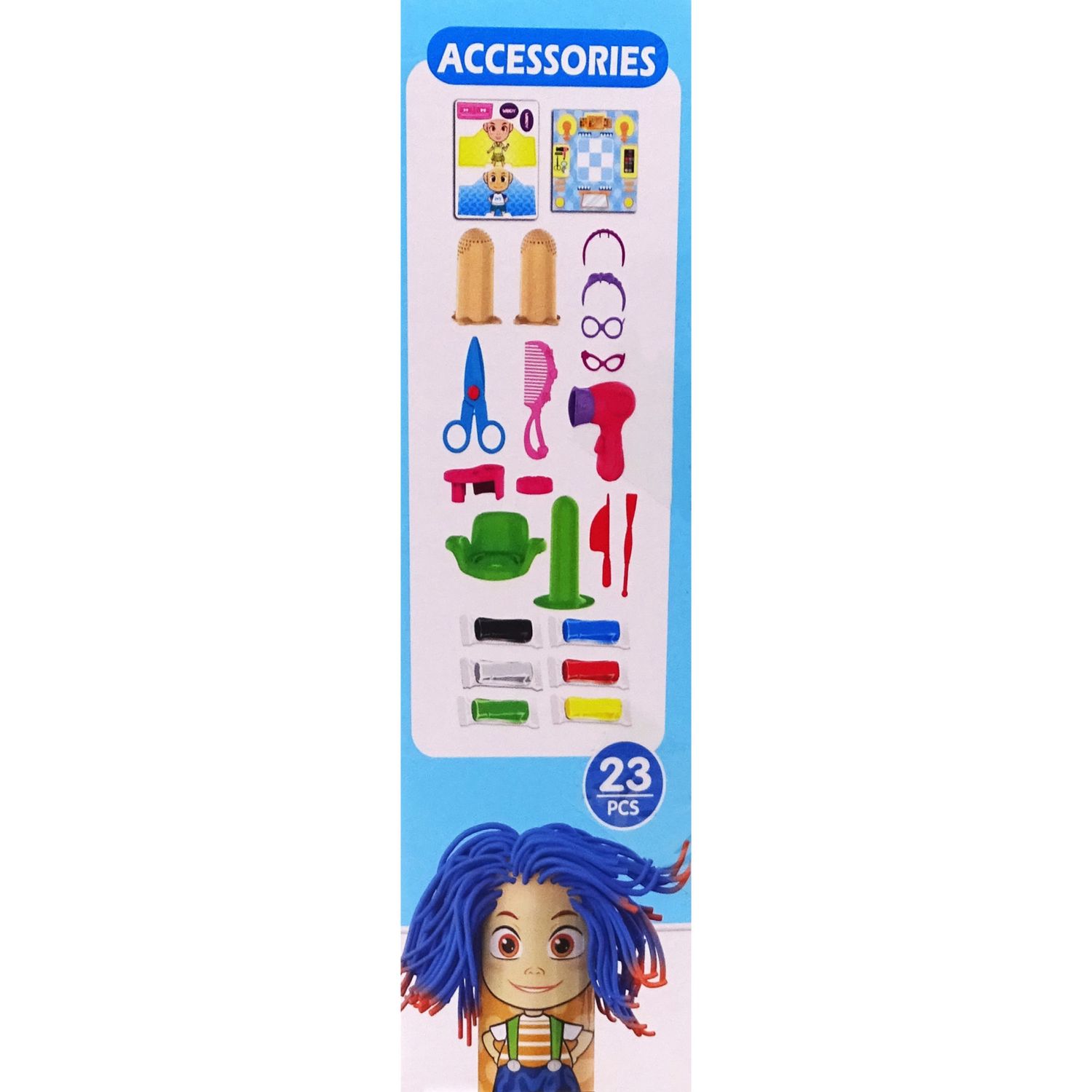 Set Coafor cu plastilina, 23 accesorii, multicolor fotografia produsului View 2 L
